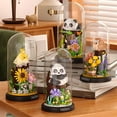 thumbnail image 2 of JUSIP 1083 PCS Animal Micro Mini Building Block Set Panda Hugging Tree Building Toy for Kid Multi Color, 2 of 6