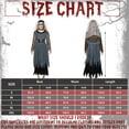 thumbnail image 2 of Alaiyaky Corpse Bride Costume Women Halloween Day of the Dead Zombie Dress Women's Dia de los Muertos Rose Flower Costume, 2 of 7