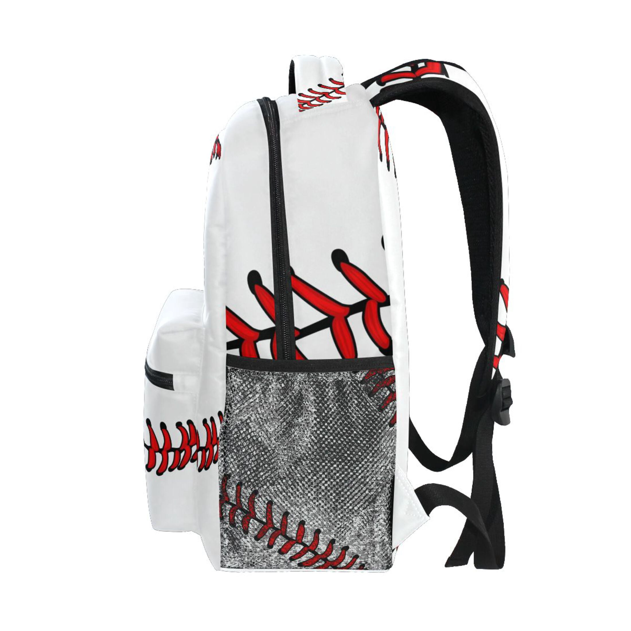 Baseball Kids Large Backpack School Student Personalized Bookbag for Boys Girls Daypack Travel Laptop Bags with Pockets