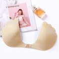 thumbnail image 4 of Women Thin Invisible Lift Sticky Bra Breathable Strapless Front Button Silicone Bras, 4 of 4