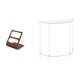 thumbnail image 1 of Organizador de mandos a distancia acrílico de dos niveles, caja de almacenamiento para escritorio, ideal para espacios pequeños: oficina, mesa de coci, 1 of 8