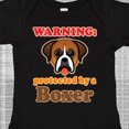 thumbnail image 4 of Inktastic Protected by a Boxer Dog Boys or Girls Baby Bodysuit, 4 of 5