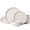Creamy White, variant on Famiware Meteor 12 Pieces Dinnerware Set, Peacock Green