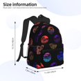 thumbnail image 2 of Yield 80s Style Palm Trees Print Backpack for Women Men, Lightweight Casual Travel Daypack, Classic Basic College Backpack, Middle School Bag, 2 of 5