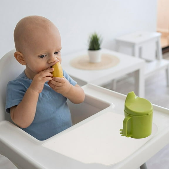 ELAYARD Silicone Non Slip Placemat for Highchair Table Chair Tray in White Color