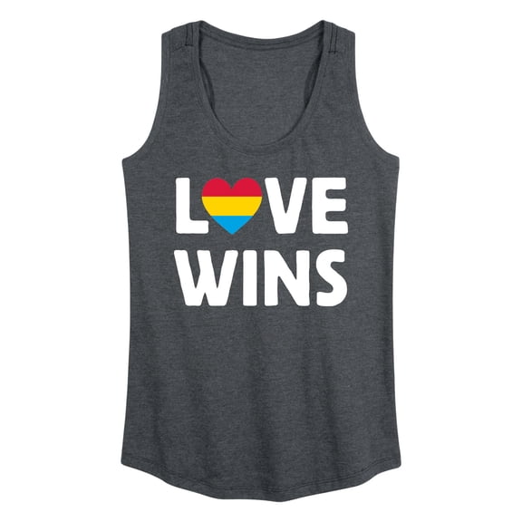 Instant Message - Love Wins Graphic Racerback Tank