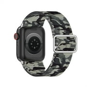 Printed Silicone Strap For Apple Watch 44mm Sport Band Wristband