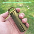 thumbnail image 6 of HeroNeo Aluminum Alloy Airtight Pill Container Bottle Portable Outdoor EDC Capsule Case, 6 of 14