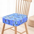 thumbnail image 1 of Asiento Booster Dznils para Mesa de Comedor con Hebillas de Seguridad Fondo Antideslizante Camión Azul, 1 of 11