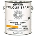 thumbnail image 2 of Rust-Oleum Colour Spark™ Paint + Primer, Exterior Flat, White 3.78 L, 2 of 2