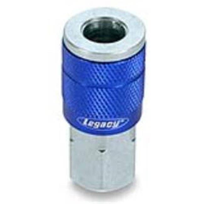 Co Blue Coupler FNPT Legacy Mfg LEG-A72410C-X ColorConnex Type C 0.25 in