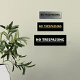 thumbnail image 4 of Basic No Trespassing Sign (Walnut) - Small, 4 of 5