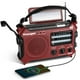 thumbnail image 1 of Radio de emergencia Kaito KA500RED AM/FM/SW con alerta meteorológica, color rojo, 1 of 9
