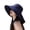 Dark Blue, variant on Wide Brim Sun Hat With Detachable Scarf Summer UPF 50+ Beach Hat For Outdoor Travel Gardening And Fashion Style Womens Water Hats