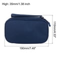 thumbnail image 2 of Uxcell Electronic Organizer Case Travel Cable Bag Single Layer Waterproof Case for Cable,Navy 190x110x35mm, 2 of 5