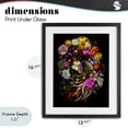 thumbnail image 4 of Stupell Industries Glam November Flower Arrangement Black Framed Print Under Glass, 13 x 16, by Carl Kravats, 4 of 8