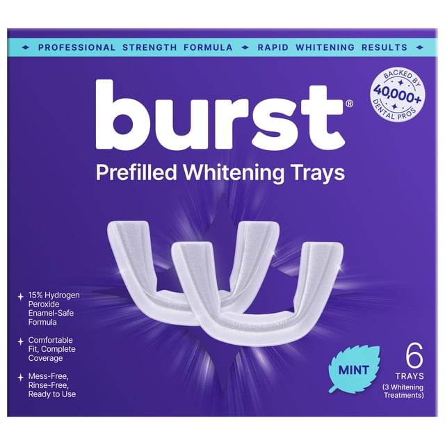 Cubetas blanqueadoras Burst con 15 % de peróxido de hidrógeno, 6 piezas