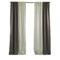 thumbnail image 5 of 3S Brother's Solid Combined Mix and Match 4 Panels Curtains with 2 Color Combination Velvet Look Hanging Back Tap & Rod Pocket Bedroom Office Windows Luxury Home Decoration 28"x63" Cream-Stone, 5 of 7