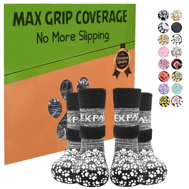 Calcetines para perros EXPAWLORER, antideslizantes, para perros
