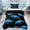 Black Blue, variant on Erosebridal Watercolor Shark Kid Twin Bedding, Ocean Coral Duvet Cover Set, Stars Reversible, 2 Pieces, 1 Duvet Cover and 1 Pillowcase (No Comforter)
