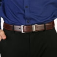 thumbnail image 5 of Beltox Fine Adult Male Dress Black Reversible Belt for Men Waist 42, 5 of 8