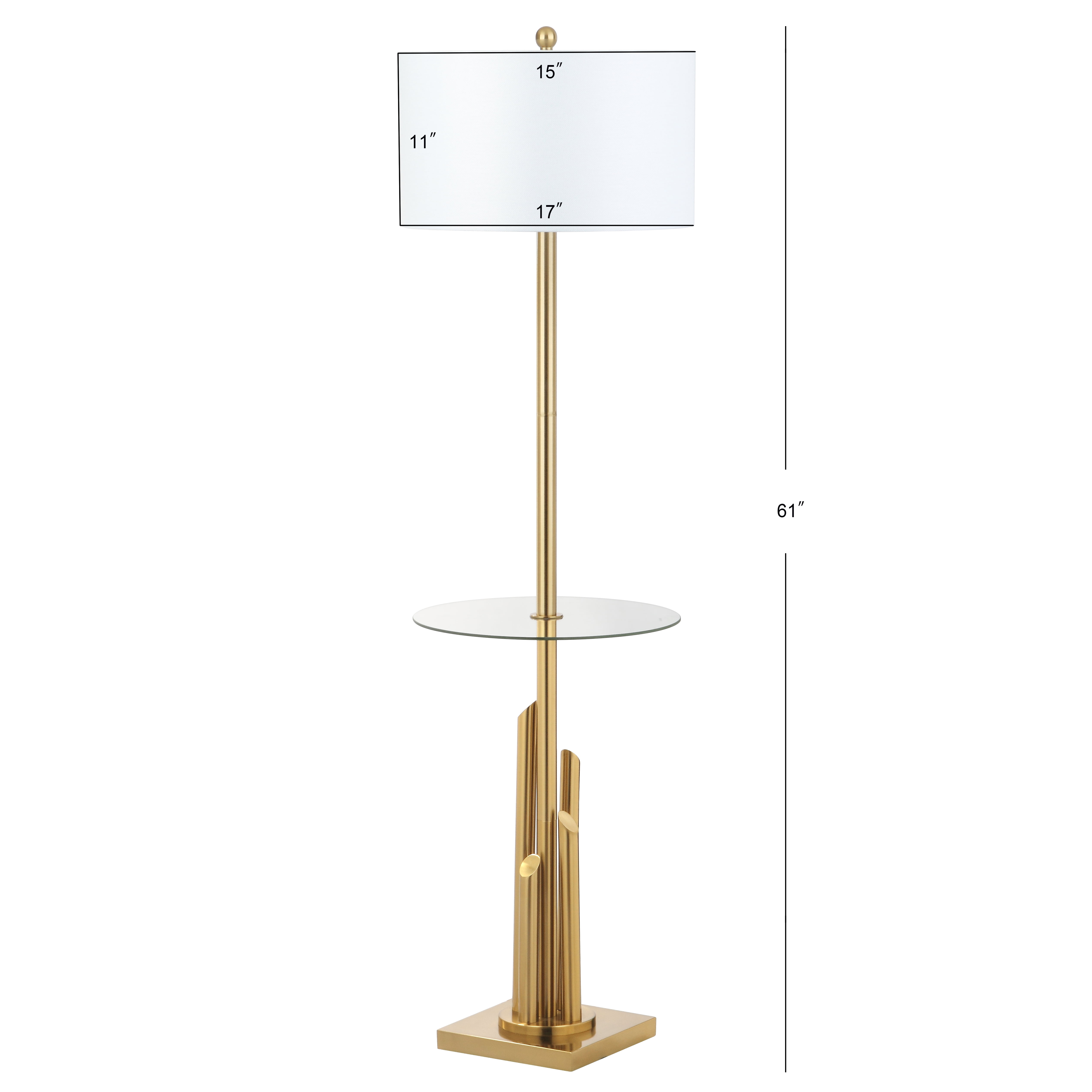 Safavieh Ambrosio 61 in. H Floor Lamp Side Table