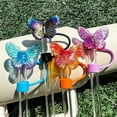 thumbnail image 3 of Walbest 2Pcs Butterfly Straw Covers 10mm Straw Topper for 30/40 Oz Tumbler Reusable Drinking Straw Caps Eco-Friendly Cup Accessories, 3 of 8