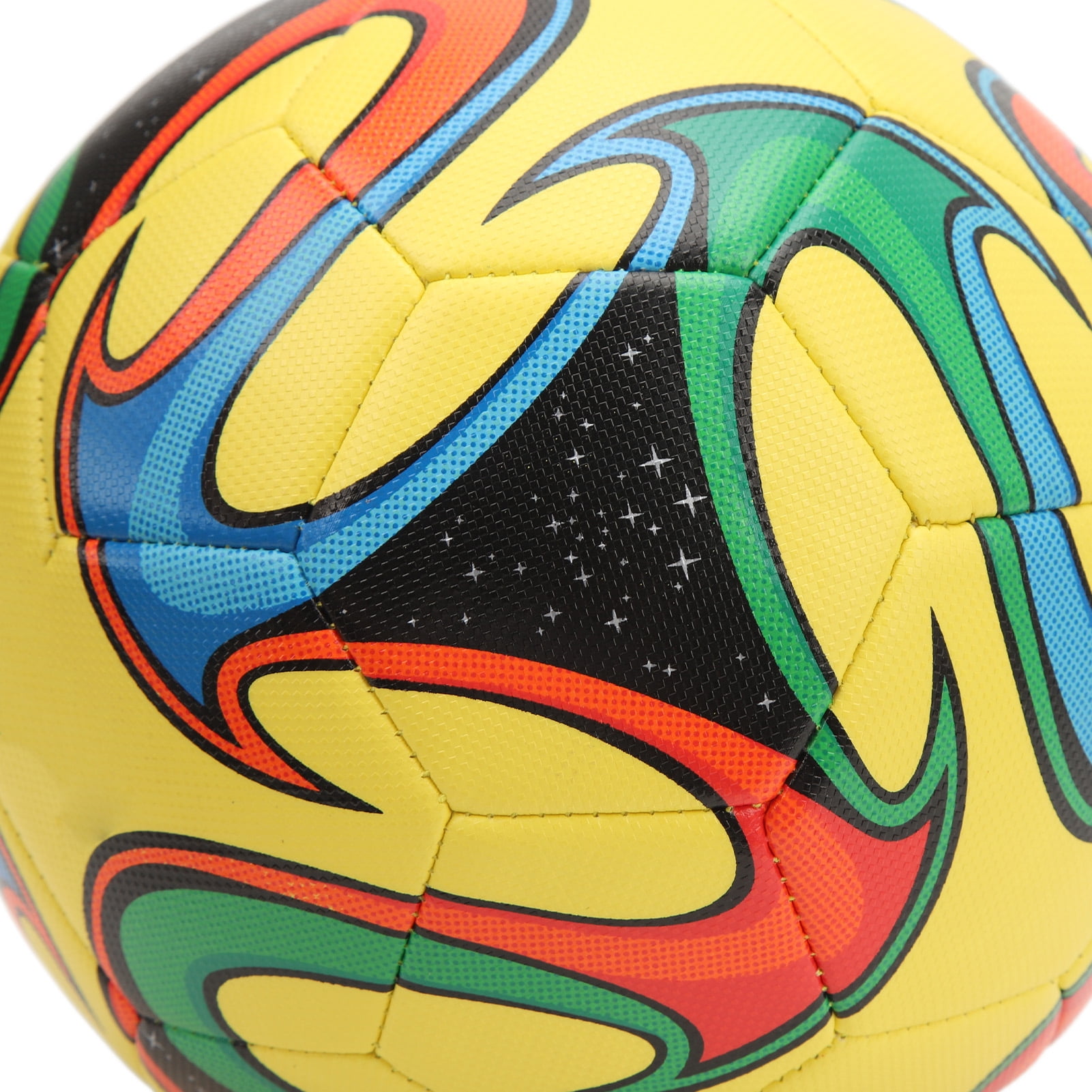 LAZIOEGR Size 5 Soft Waterproof PU Leather Soccer Ball for Adults Students Training Match Yellow (8.66 in / 22 cm) [cite: 15]