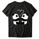 thumbnail image 5 of Camiseta estampada de manga corta con estampado de animales para mujer, cuello redondo, informal, suelta, blusas, camisas, túnicas Pompotops hkajfhjk462465, 5 of 5