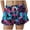 Blue, variant on larppty Women's Tropical Floral Parrot Print Swim Trunks Quick Dry Beach Board Shorts with Pockets and Drawstring(Light Purple, XXL)