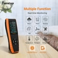 thumbnail image 4 of Temtop Air Quality Monitor LKC-1000S+ 2nd PM2.5 PM10 Formaldehyde Temperature and Humidity TVOC AQI Tester Indoor Outdoor Air Pollution Detector w/ Data Export, 4 of 8