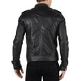 thumbnail image 2 of New Men Designer Genuine Lambskin Soft Biker Leather Jacket A160, 2 of 3