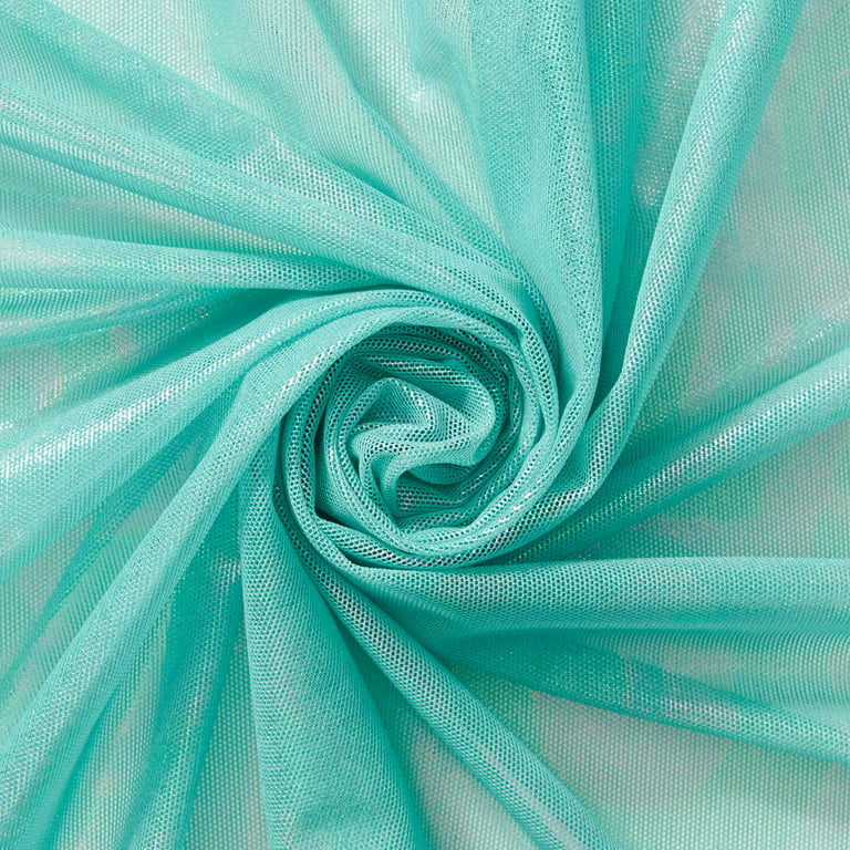 Tie Dye Power Mesh Fabric – Blue Green Sheer Stretch 58” By The Yard