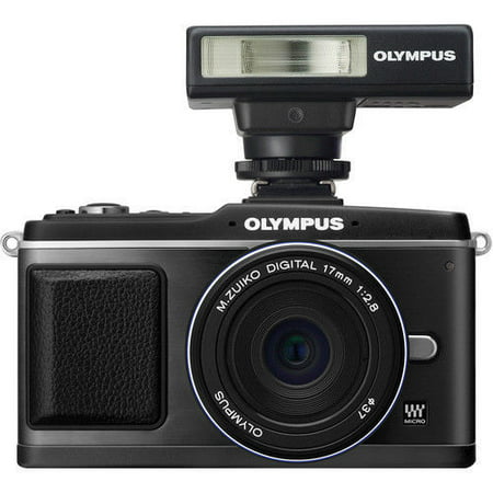 Olympus Pen E-P2 DSLR Camera Black With 17mm Lens & FL-14