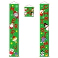 thumbnail image 2 of Bearachild 2 piezas de pancartas colgantes de Feliz Navidad, carteles de bienvenida para el porche, vacaciones en casa, decoración de cumpleaños de Año Kits de decoración para fiestas Verde Bearachild HA010416-02B, 2 of 6