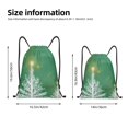 thumbnail image 4 of Easygdp Christmas Green Drawstring Backpack, Beach Sackpack, Travel Sackpack Lightweight for Sports, Gym, Travel, Swimming - Medium, 4 of 9