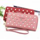 thumbnail image 5 of Women's Long PU Leather Wallet with Double Zip, Phone Holder - Black, 8.5 x 4.5 inches, 5 of 5