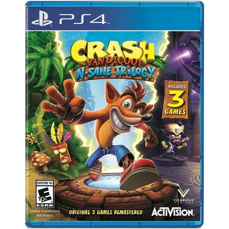 Crash Bandicoot N. Sane Trilogy, Activision, PlayStation 4, (Best Crash Bandicoot Game)