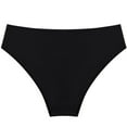 thumbnail image 5 of Ocealan Kids Girls Solid Color Bikini Brief Triangle Swim Bottoms Bathing Shorts Swimwear A-Black 12, 5 of 5