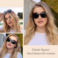 thumbnail image 2 of WEIDUOYI Women's Fashion Shining Sunglasses Retro UV Resistant Shades, 2 of 6
