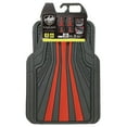 thumbnail image 2 of Auto Drive 4-Piece Black & Red All-Weather Rubber Floor Mat Set – Heavy Duty Universal Trim-to-Fit Car, Suv & Truck Mats, 2 of 6