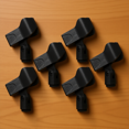 thumbnail image 1 of BESTYASH 6Pcs Universal Microphone Clips Black Durable Plastic Mic Holder Clip for Professional Vocal Mics, 1 of 6