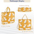 thumbnail image 6 of Corduroy Tote Bag for Women Shoulder Handbags Fashion Ladies Purses Satchel Messenger Bags White Cat Silhouettes M, 6 of 8
