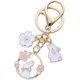 thumbnail image 1 of Llavero con colgante de conejito de flores y conejo de Sakura para niñas y mujeres, 1 of 4