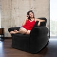 thumbnail image 3 of Sillón Puff Couch Cómodo Puff Mx Gamuza Negro, 3 of 4