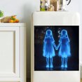 thumbnail image 1 of QIPOPIQ Halloween Hand In Hand Little Girl Glass Cabinet Kitchen Home Decoration Wall Sticker Sticker, 1 of 10