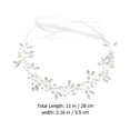 thumbnail image 5 of KAKOWELY Diadema para fiesta de bodas, diadema de novia, tocado de perlas artificiales, accesorio para el cabello, 5 of 5