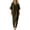Army Green, variant on Women's V-Neck Caftan Maxi Dress, Loose Fit Batwing Sleeve Long Dress with Side Slit, Women's Red, Sizes S-2XL