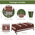 thumbnail image 2 of Football Paper Plates and Napkins and Cups Set 101 Count, Heavy Duty 10'' and 7'' Disposable Plates, Paper Cups and Tablecloth, Super Bowl Party Table Decorations Supplies, Serve 25, 2 of 4