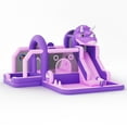 thumbnail image 3 of Lumiparty Inflatable Bounce House for Kids, Large Jumping Castle with Slide, Climbing Wall, Obstacles & Trampoline, Indoor & Outdoor Bouncer for Backyard Parties, Purple, 3 of 8